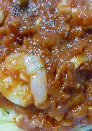 エビ＆しめじ☆トマトソースのパスタ-レシピのメイン写真