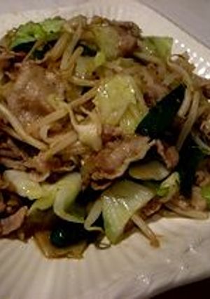基本の”キ”、男料理の肉野菜炒め-レシピのメイン写真