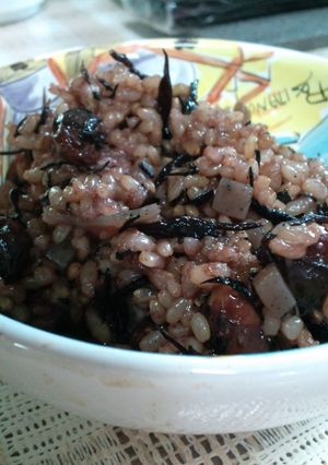 簡単！もちもち黒豆玄米ご飯-レシピのメイン写真