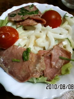 ♣うどんサラダ(Udon salad)-レシピのメイン写真