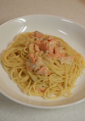 お店の味☆簡単サーモンクリームパスタ-レシピのメイン写真