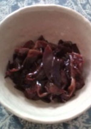 こりこりしゃっきり　キクラゲの佃煮-レシピのメイン写真
