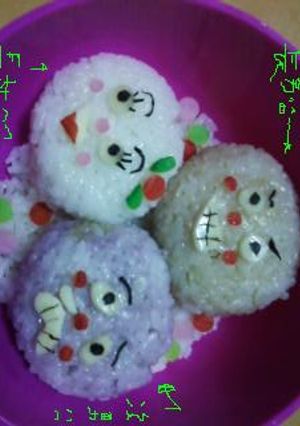 ｷｬﾗ弁!!新ｷｬﾗ白玉③きょうだい^^-レシピのメイン写真