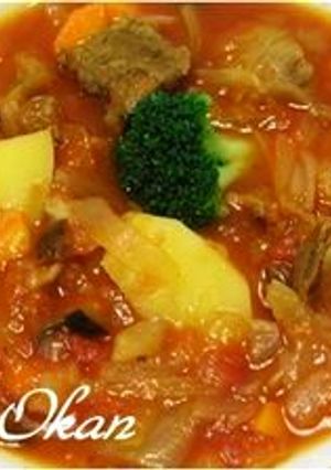牛スジのトマト煮-レシピのメイン写真