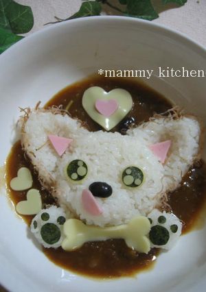 美味しそう!チワワちゃんのデコカレー-レシピのメイン写真