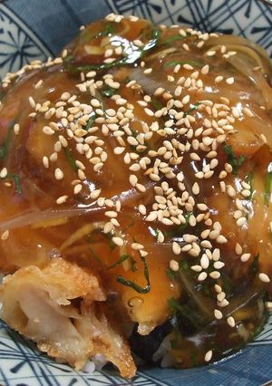 から揚げあんかけ丼-レシピのメイン写真