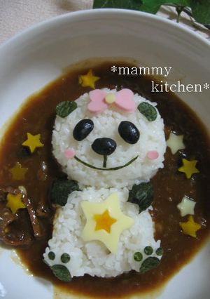 パンダちゃんのデコカレー☆-レシピのメイン写真
