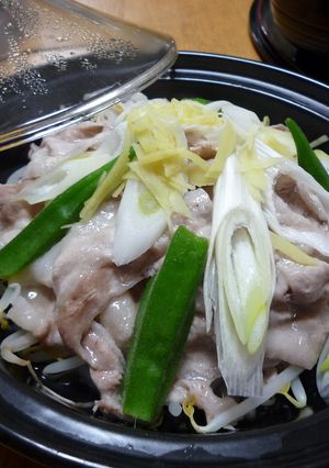 タジン鍋deもやし山盛り蒸ししゃぶ♯-レシピのメイン写真