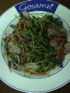 豆苗と豚バラ肉のあっさり炒め-レシピのメイン写真