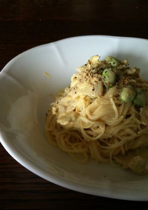 マヨ＆カレーのクリームそうめん-レシピのメイン写真