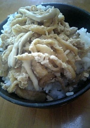 ジュワ〜♪油揚げの甘辛丼-レシピのメイン写真