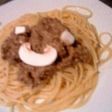 笑う!きのこのスパゲティー