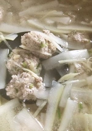 肉団子と夕顔のスープ-レシピのメイン写真