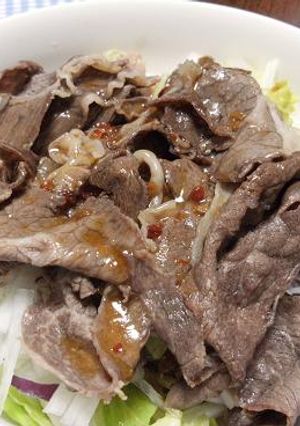 市販の和風ドレッシングで牛しゃぶサラダ-レシピのメイン写真