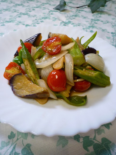 ★夏野菜のあっさりアセロラポン酢炒め★-レシピのメイン写真
