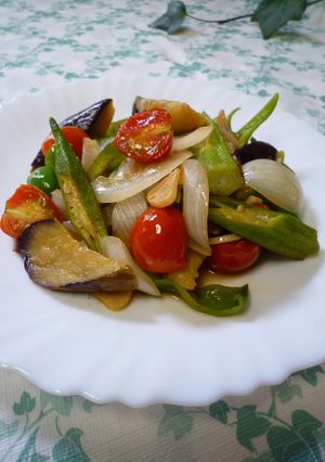 ★夏野菜のあっさりアセロラポン酢炒め★-レシピのメイン写真