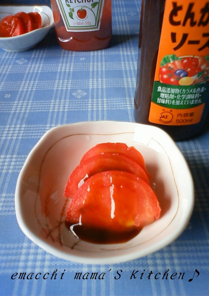 母のトマトの食べ方。-レシピのメイン写真
