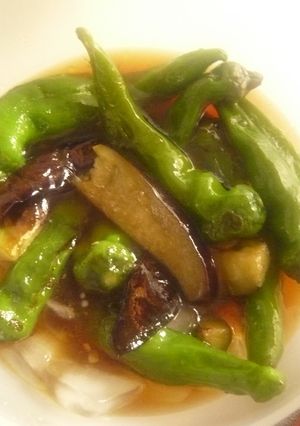 万願寺ししとうとナスのめんつゆ漬け☆-レシピのメイン写真