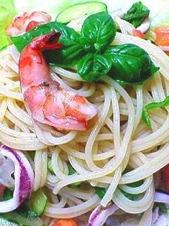 夏野菜で、簡単冷製パスタ-レシピのメイン写真