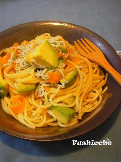 釜揚げシラスとアボカド★和風パスタ-レシピのメイン写真