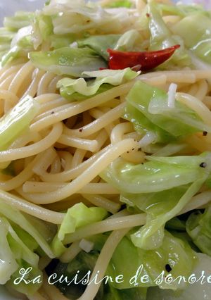 キャベツたっぷり☆アンチョビのパスタ-レシピのメイン写真