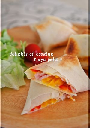 ☆パプリカとチーズのトースター春巻き☆-レシピのメイン写真