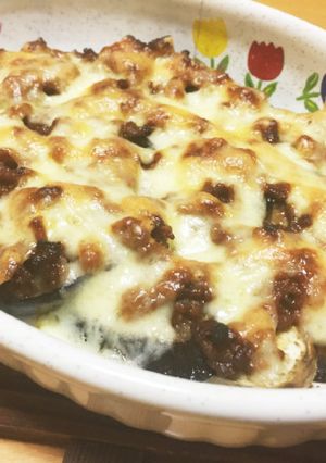簡単♪茄子と挽き肉のチーズ焼き-レシピのメイン写真