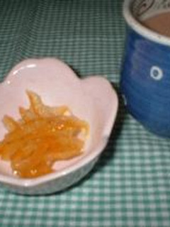 お茶うけにぴったり♪柚子皮の甘露煮-レシピのメイン写真