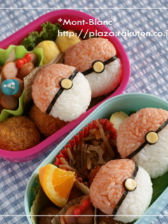 キャラ弁☆簡単♪モンスターボールおにぎり-レシピのメイン写真
