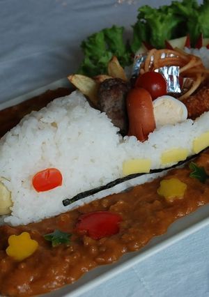 お子様ランチカレー(新幹線バージョン)-レシピのメイン写真