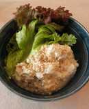 絹ごし豆腐とシーチキンのマヨわさ和え