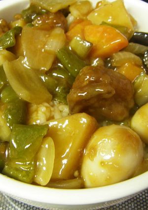 酢豚丼-レシピのメイン写真