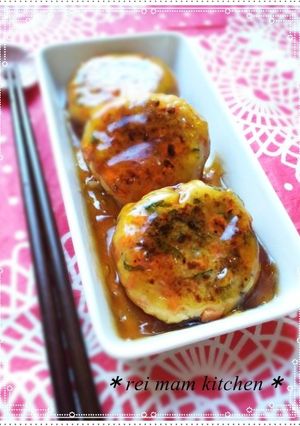 ✿甘酢あんかけ♡豆腐と大葉のおやき✿-レシピのメイン写真