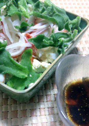 アイスプラントと豆腐のサラダ-レシピのメイン写真
