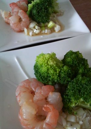 超簡単！！温野菜と海老をねぎソースで。-レシピのメイン写真