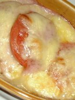 すごくおいしい!ハムとトマトのチーズ焼き-レシピのメイン写真