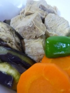 凍らせた豆腐と夏野菜の煮びたし-レシピのメイン写真