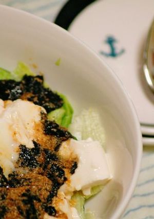 ５分で出来る！簡単♪海苔ポン★豆腐サラダ-レシピのメイン写真