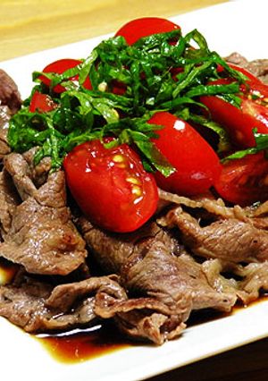 ☆牛肉の青じそトマトのせ-レシピのメイン写真