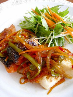 野菜たっぷり!!鮭南蛮-レシピのメイン写真