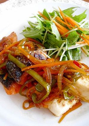 野菜たっぷり!!鮭南蛮-レシピのメイン写真