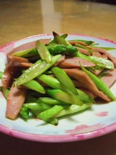 ♡アスパラと魚肉ソーセージのマヨ炒め♡-レシピのメイン写真