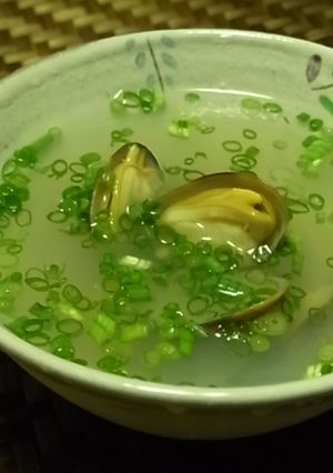 あっさり塩味のあさり汁で冷麦を♪-レシピのメイン写真