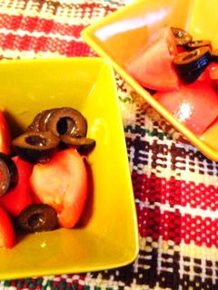 トマトとオリーブのオリーブオイルあえ-レシピのメイン写真