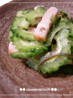 ゴーヤとベーコンの塩昆布&ポン酢和え-レシピのメイン写真