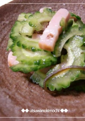 ゴーヤとベーコンの塩昆布＆ポン酢和え-レシピのメイン写真