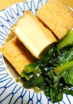 小松菜と厚揚げのさっと簡単煮-レシピのメイン写真