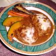 カレー煮込みハンバーグ&焼き野菜