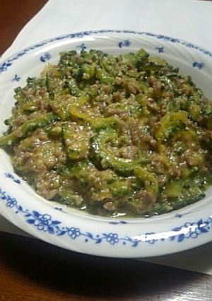 甘ウマ!!母の味＊ゴーヤの肉味噌炒め♪-レシピのメイン写真