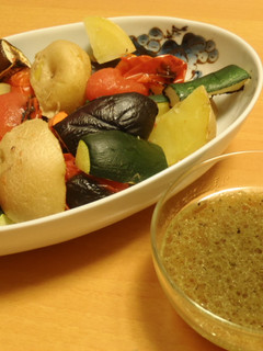 焼いた夏野菜をわさびドレッシングで-レシピのメイン写真